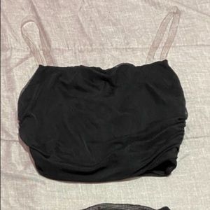 Fashion Nova Dresses - Black two piece mesh skirt set Fashion Nova Dresses - Black two piece mesh skirt set